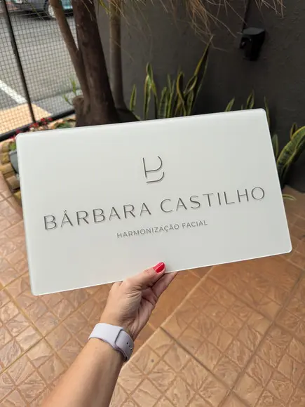 Placa Comércio Acrilico - Efeito Cristal 40x24 Impressão Uv