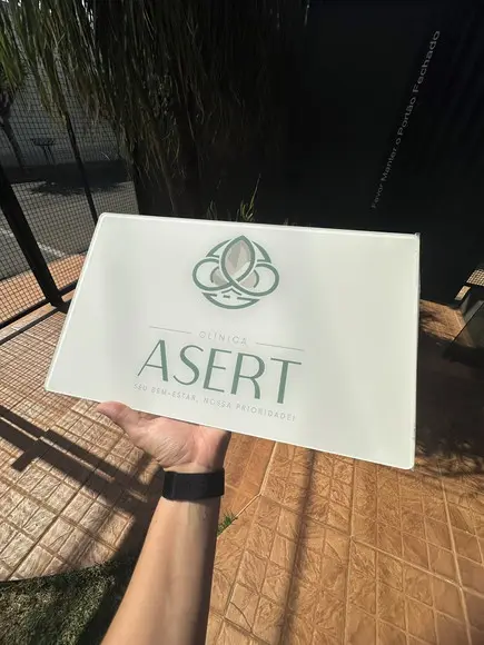 Placa Comércio Acrilico - Efeito Cristal 40x24 Impressão Uv