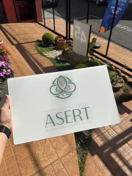 Placa Comércio Acrilico - Efeito Cristal 40x24 Impressão Uv