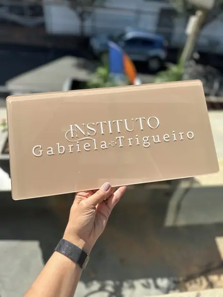 Placa Comércio Acrilico Adesivo Frontal 40x20 Impressão Uv
