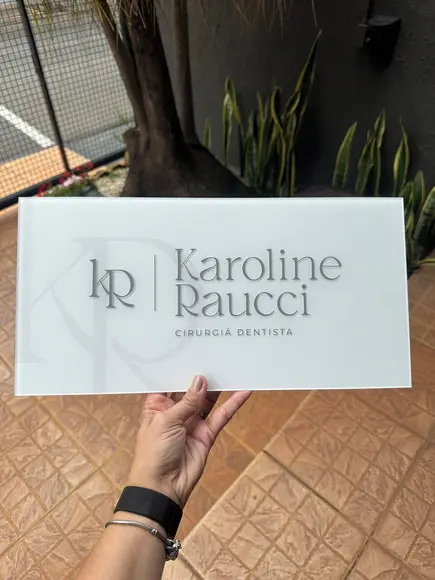 Placa Comércio Acrilico Adesivo Frontal 40x20 Impressão Uv