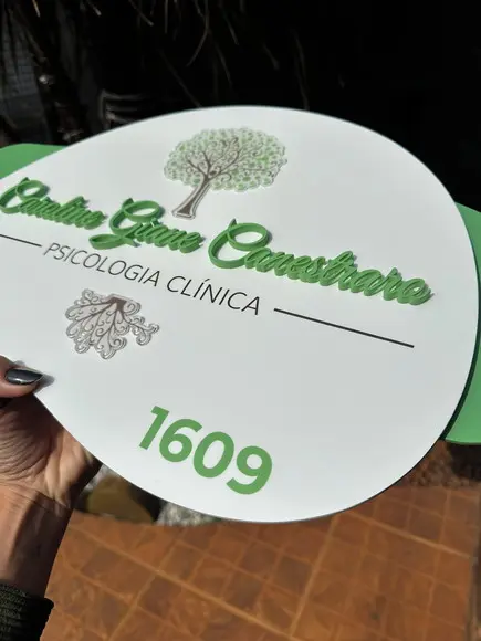 Placa de Clínica Acm Sobreposição em Acrílico 30x50 Orgânica