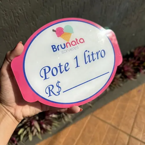 Placa de Comércio -acrílico Frente 21x18
