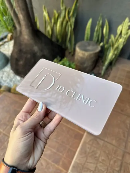 Placa de Comércio Acrilico - Frente 10x20 + Impressão Uv