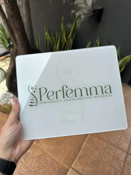 Placa de Comércio em Acrílico - Frente 20x24,5