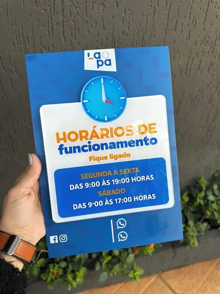 Placa de Comércio em Acrílico - Frente 30x20