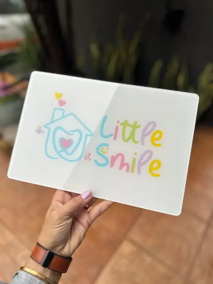 Placa de Comércio em Acrílico - Frente 30x20