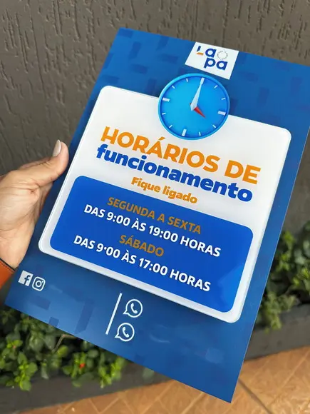 Placa de Comércio em Acrílico - Frente 30x20