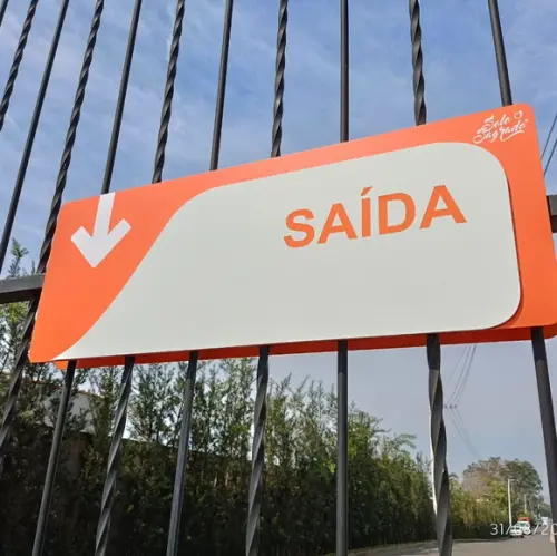 Placa de Identificação - Modelo Orion 80x30