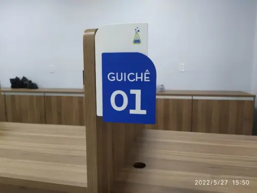 Placa de Identificação de Guiche - Modelo Cristal