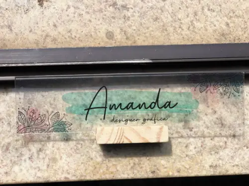 Placa de Identificação de Mesa - Acrílico 26x6,5
