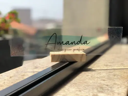 Placa de Identificação de Mesa - Acrílico 26x6,5