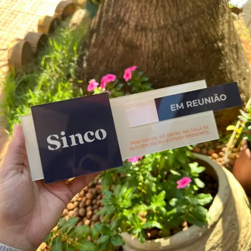 Placa de Identificação de Sala - Acrílico Flag