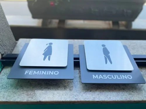 Placa de Identificação de Sala - Ágata Inox