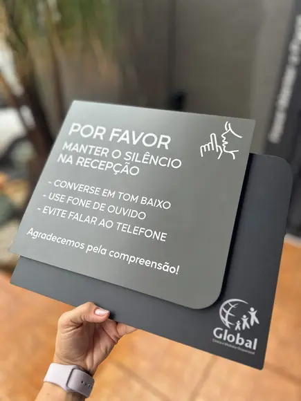Placa de Identificação de Sala - Ametista 30x35