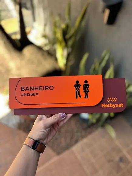 Placa de Identificação de Sala - Ametista 33x11,5