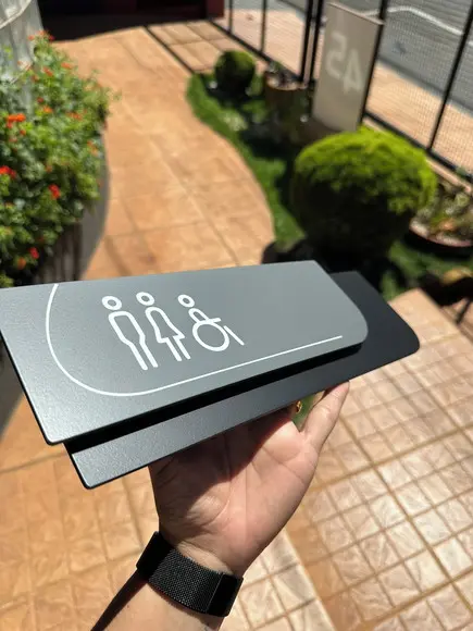 Placa de Identificação de Sala - Ametista 33x11,5