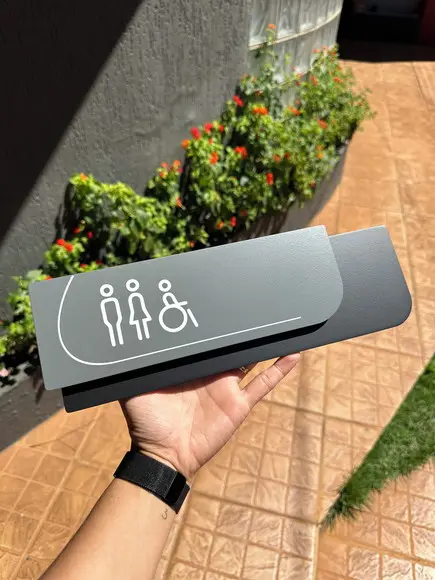 Placa de Identificação de Sala - Ametista 33x11,5