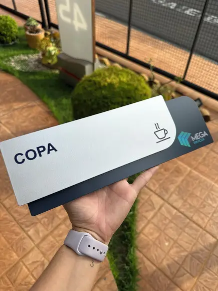 Placa de Identificação de Sala - Ametista 33x11,5