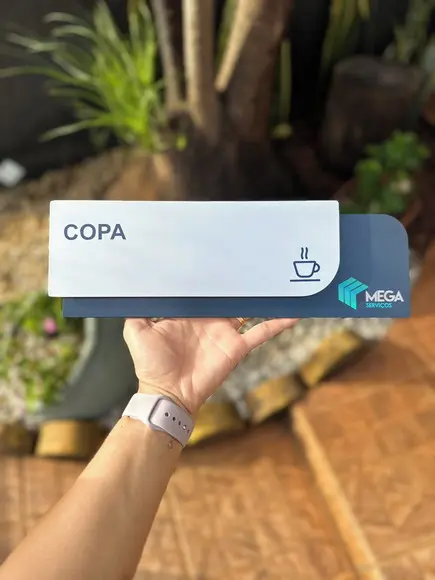 Placa de Identificação de Sala - Ametista 33x11,5
