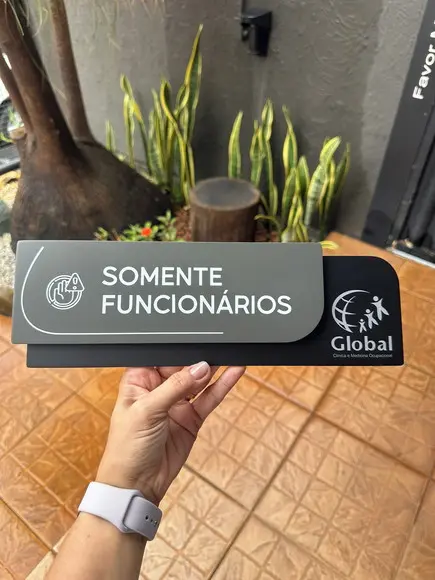 Placa de Identificação de Sala - Ametista 33x11,5