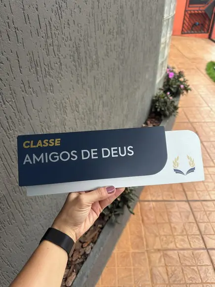 Placa de Identificação de Sala - Ametista 33x11,5