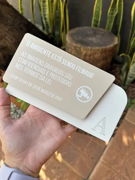 Placa de Identificação de Sala - Atria 20x10,5