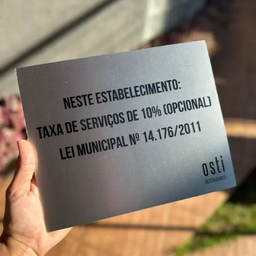 Placa de Identificação de Sala - Caulim 30x10 Inox