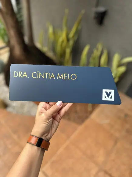 Placa de Identificação de Sala - Caulim 32x10,5