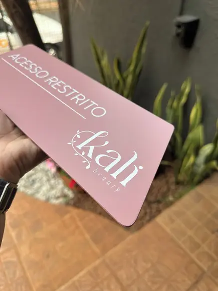 Placa de Identificação de Sala - Caulim 32x10,5