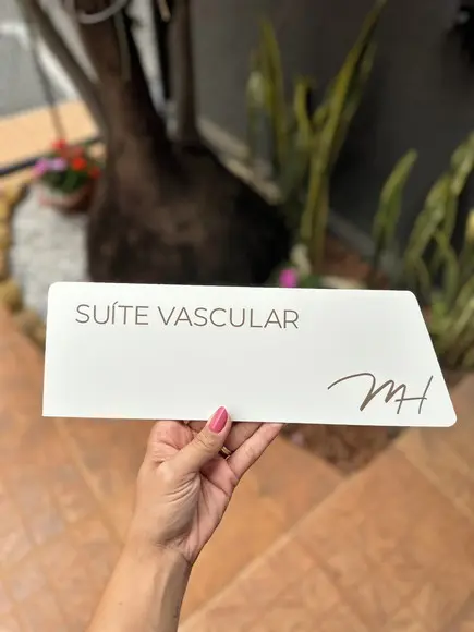 Placa de Identificação de Sala - Caulim 32x10,5