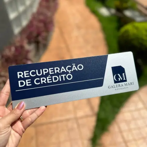 Placa de Identificação de Sala - Caulim 33x11,5