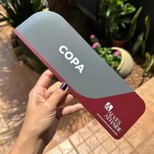 Placa de Identificação de Sala - Caulim 33x11,5