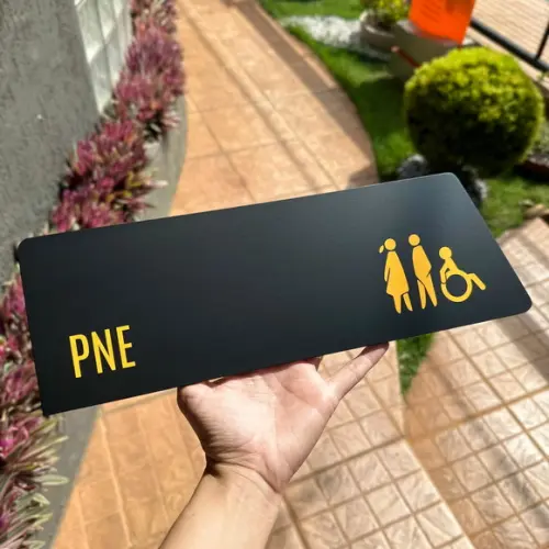 Placa de Identificação de Sala - Caulim 33x11,5
