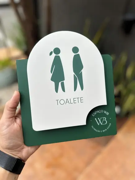 Placa de Identificação de Sala - Modelo Ágata