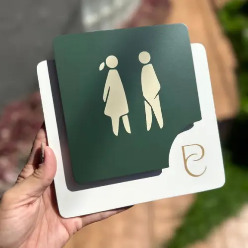 Placa de Identificação de Sala - Modelo Ágata