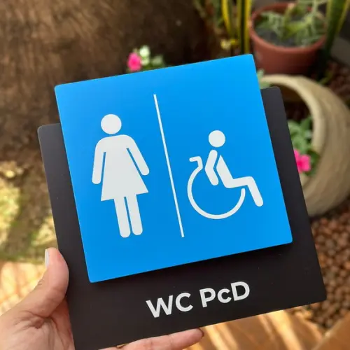 Placa de Identificação de Sala - Modelo Ágata