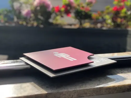 Placa de Identificação de Sala - Modelo Ágata Personalizado