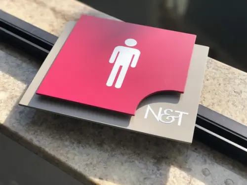 Placa de Identificação de Sala - Modelo Ágata Personalizado