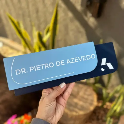Placa de Identificação de Sala - Modelo Ametista