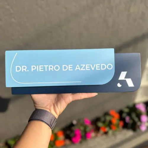Placa de Identificação de Sala - Modelo Ametista