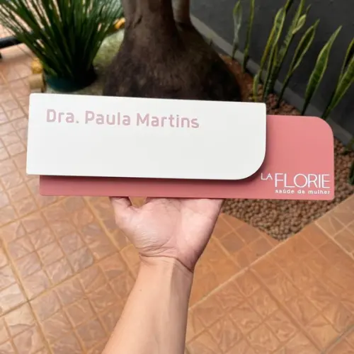 Placa de Identificação de Sala - Modelo Ametista
