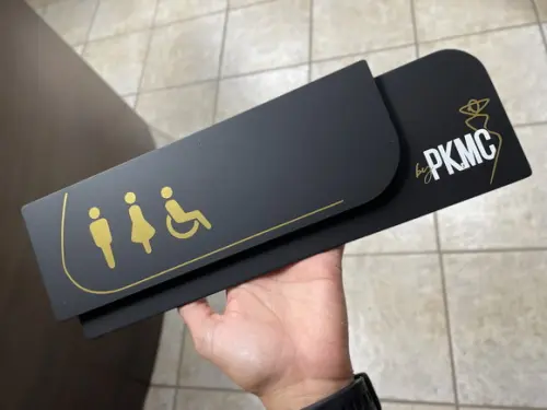 Placa de Identificação de Sala - Modelo Ametista