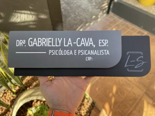 Placa de Identificação de Sala - Modelo Ametista