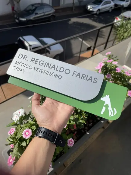 Placa de Identificação de Sala - Modelo Ametista