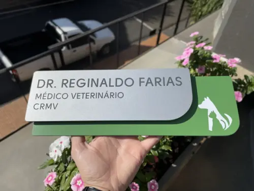 Placa de Identificação de Sala - Modelo Ametista