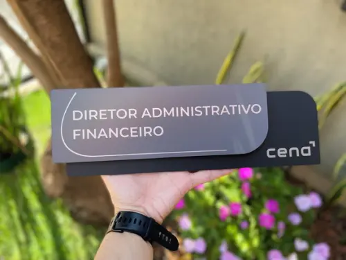 Placa de Identificação de Sala - Modelo Ametista