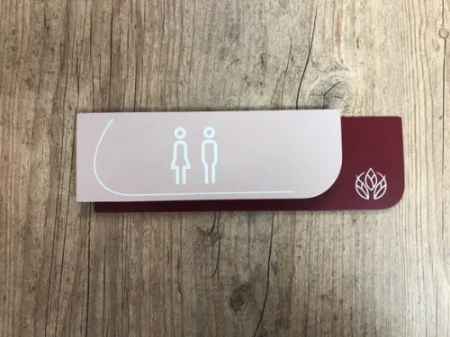 Placa de Identificação de Sala - Modelo Ametista