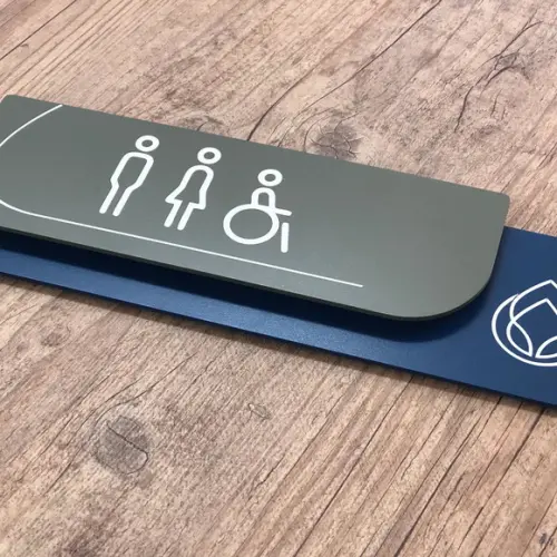 Placa de Identificação de Sala - Modelo Ametista