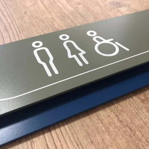 Placa de Identificação de Sala - Modelo Ametista